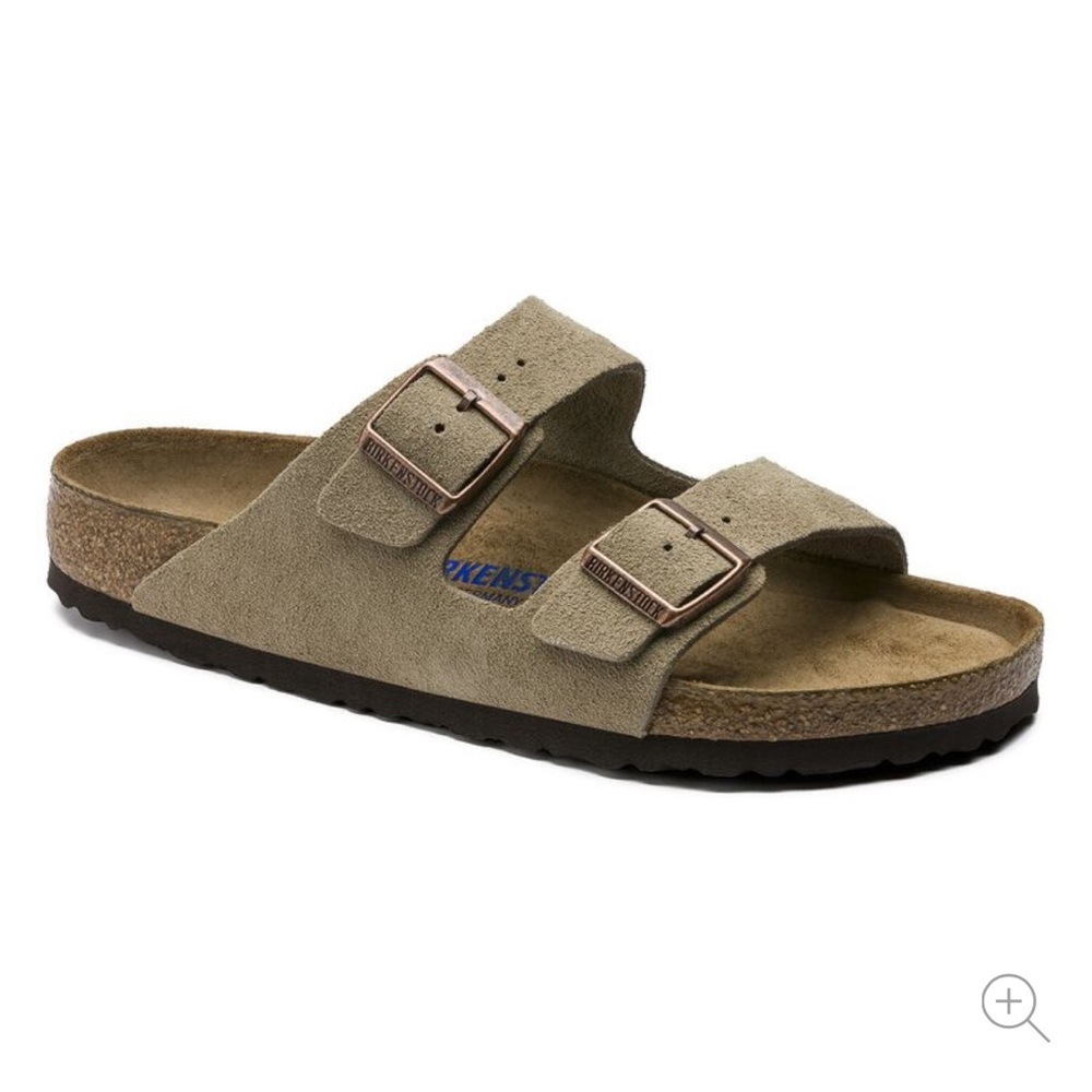 Arizona Soft Footbed New with Tags Suede Leather Taupe women’s size 7/38 Narrow